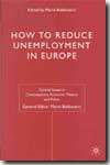 How to reduce unemployment in Europe