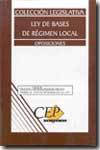 Ley de Bases de Régimen Local. 9788497759366