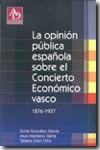 La opinión pública española sobre el Concierto Económico Vasco. 9788460769873