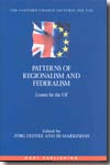 Patterns of regionalism and federalism. 9781841134703