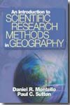 An introduction to scientific research methods in geography