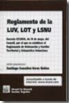 Reglamento de la LUV, LOT y LSNU. 9788484566359