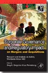 Corporate governance and regulatory impact. 9780123741424