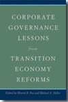 Corporate governance lessons from transition economy reforms. 9780691138312