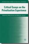 Critical essays on the privatization experience