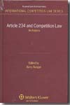 Article 234 and competition Law. 9789041126054