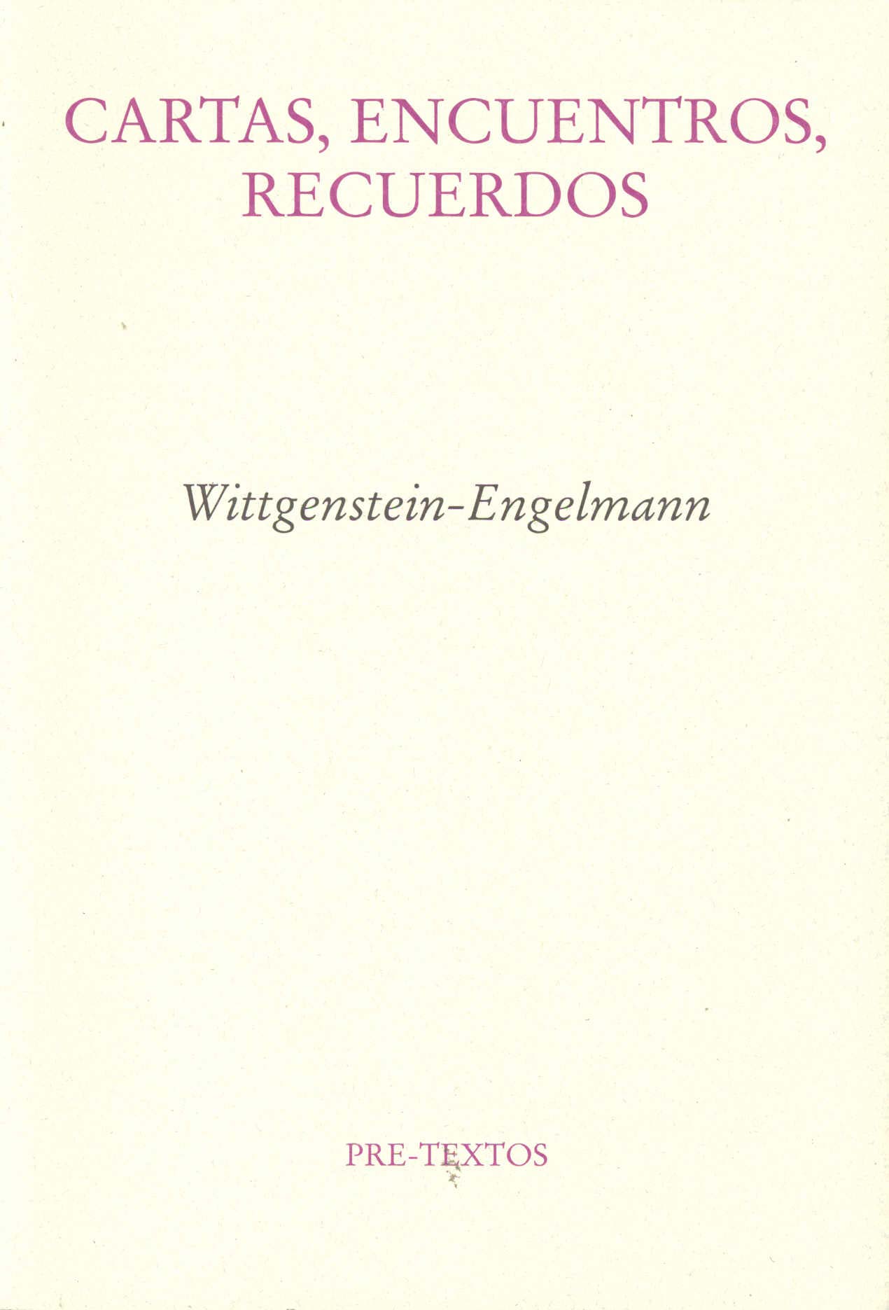 Wittgenstein-Engelmann. 9788481919677