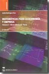 Matemáticas para la economía y empresa. Vol.2. 9788492477180