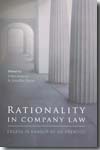 Rationality in company law. 9781841138060