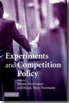Experiments and competition policy