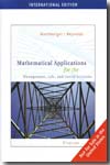 Mathematical applications for the management, life, and social sciences. 9780495831723
