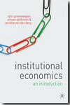 Institutional economics