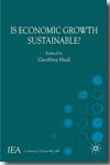 Is economic growth sustainable?. 9780230232471