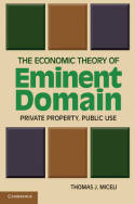 The economic theory of eminent domain. 9780521182973