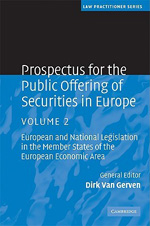 Prospectus for the public offering os securities in Europe. Vol. 2. 9780521880718