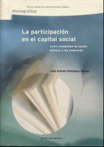 La participación en el capital social como modalidad de ayuda pública a las empresas. 9798445334576