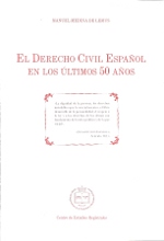El Derecho civil español en los ultimos 50 años