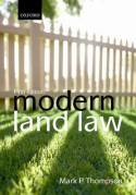 Modern land Law. 9780199641376
