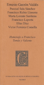 Homenaje a Francisco Tomás y Valiente