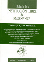 Boletín de la Institución Libre de Enseñanza, Nº83-84, año 2011
