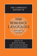 The Cambridge history of the Romance Languages. 9780521800730