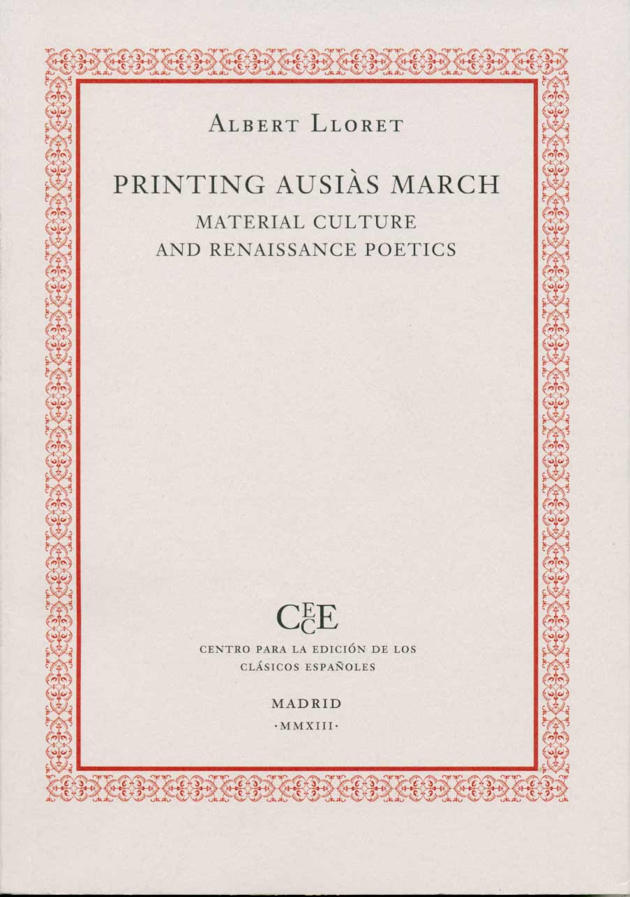 Printing Ausiàs March. 9788493666569