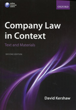 Company Law in context. 9780199609321