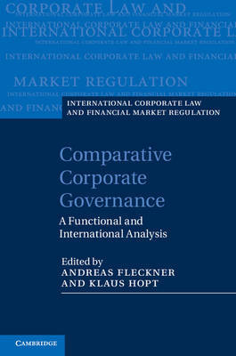 Comparative corporate governance. 9781107025110