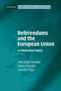 Referendums and the European Union. 9781107034044