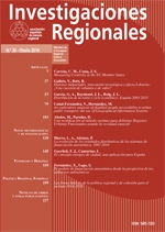 Revista Investigaciones Regionales, Nº 30, año 2014