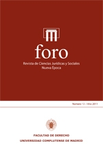 Foro. Revista de Ciencias Jurídicas y Sociales. Nueva Época; Vol. 13, Núm. 1 / 2011