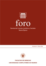 Foro. Revista de Ciencias Jurídicas y Sociales. Nueva Época;  Vol. 4, Núm. 1 / 2006. 100964717