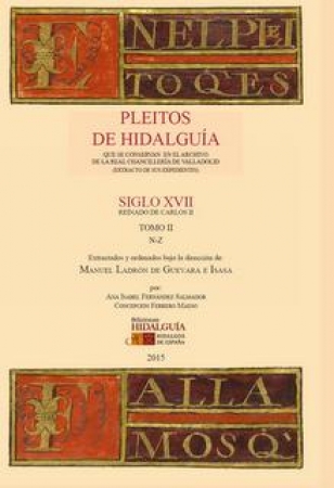 Pleitos de Hidalguía que se conservan en el Archivo de la Real Chancillería de Valladolid (extracto de sus expedientes). 9788494224867