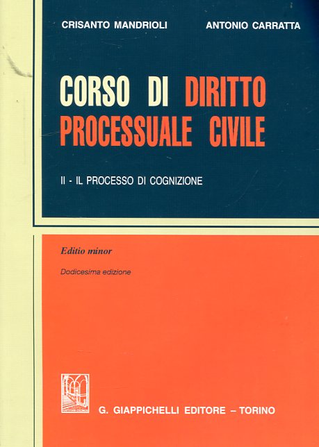 Corso di Diritto processuale civile