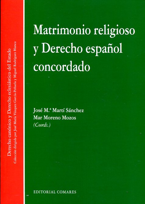 Matrimonio religioso y Derecho español concordado