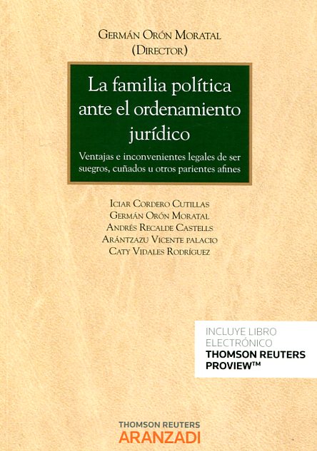La familia política ante el ordenamiento jurídico. 9788491351696