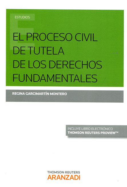 El proceso civil de tutela de los Derechos Fundamentales. 9788490987919