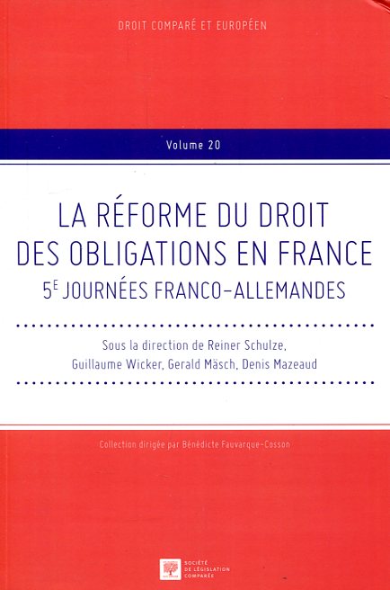La réforme du droit des obligations en France