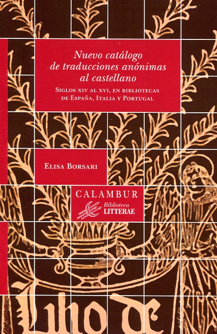 Nuevo catálogo de traducciones anónimas al castellano. 9788483593189