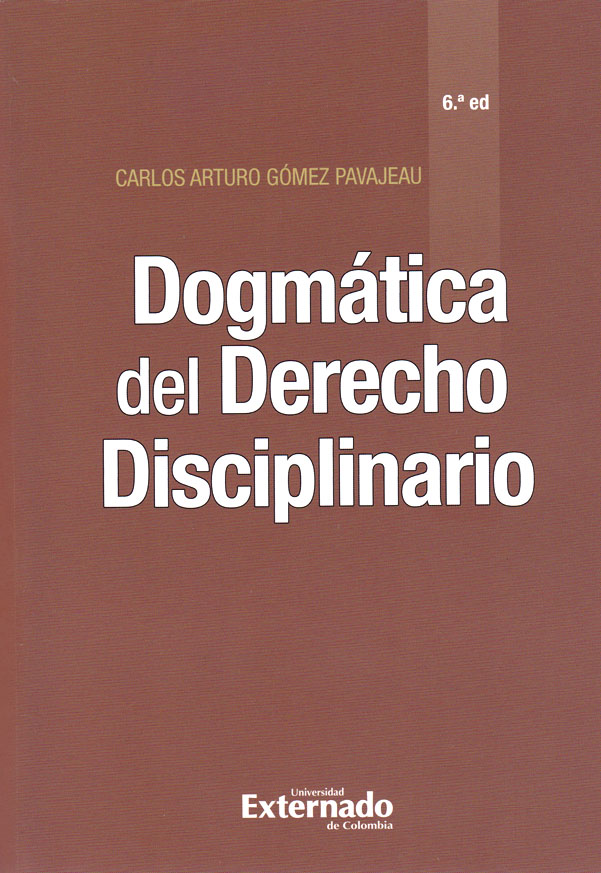 Dogmática del Derecho disciplinario. 9789587727173