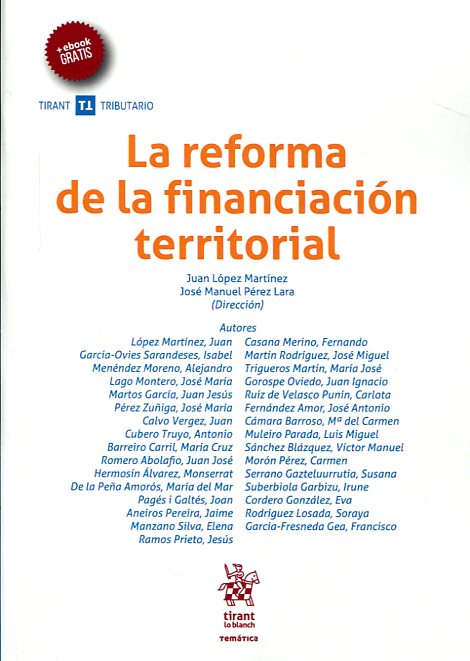La reforma de la financiación territorial. 9788491430292