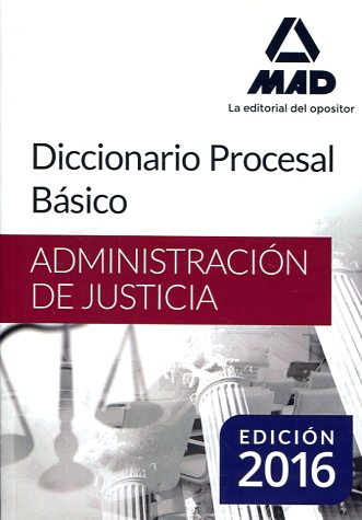 Diccionario procesal básico. 9788490937334