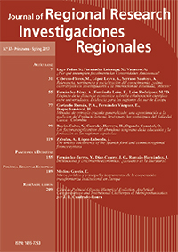 Revista Investigaciones Regionales, Nº 37, año 2017