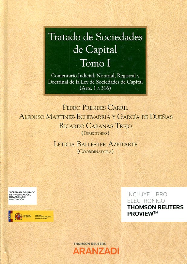 Tratado de Sociedades de Capital. 9788491525349