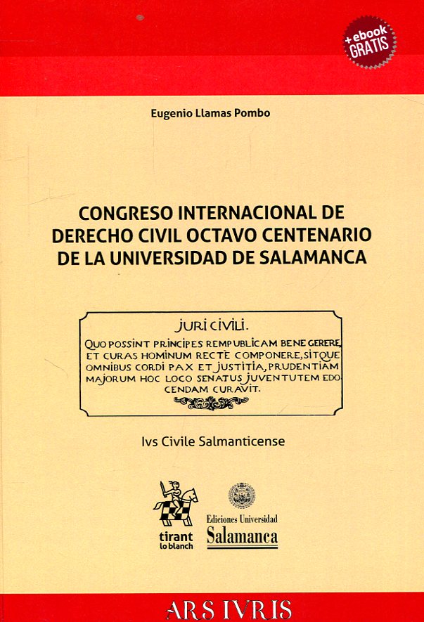 Congreso Internacional de Derecho Civil octavo centenario de la Universidad de Salamanca. 9788491906322