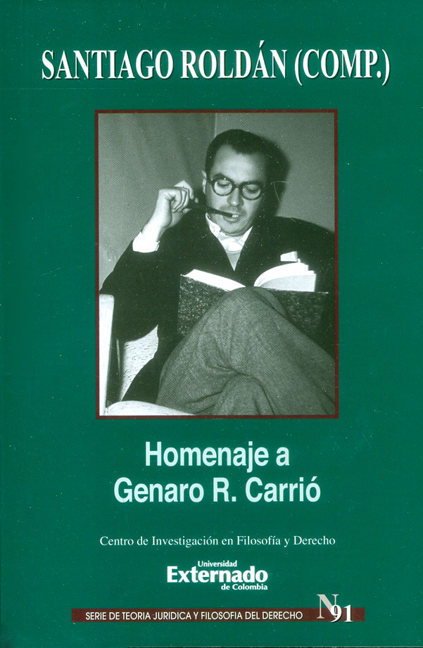Homenaje a Genaro R. Carrió. 9789587728538