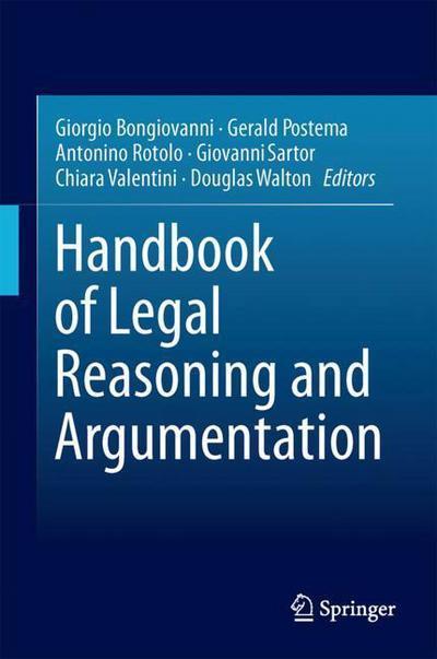 Handbook of legal reasoning and argumentation
