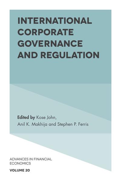 International corporate governance and regulation