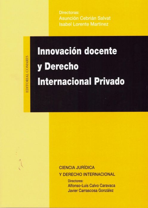 Innovación docente y Derecho Internacional Privado. 9788490458389