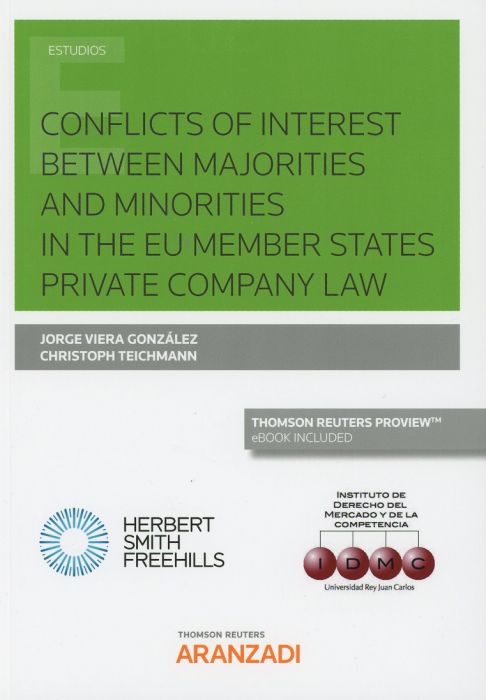 Conflicts of interest between majorities and minorities in the EU Member States Private Company Law. 9788491975199